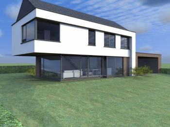 Construction d'une maison unifamiliale en CLT à NEUVILLE.