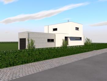 Construction d'une maison unifamiliale en CLT à VILLERS-LE-BOUILLET.