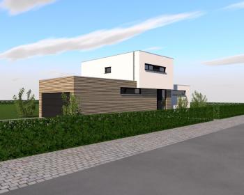 Construction d'une maison unifamiliale en CLT à VILLERS-LE-BOUILLET.